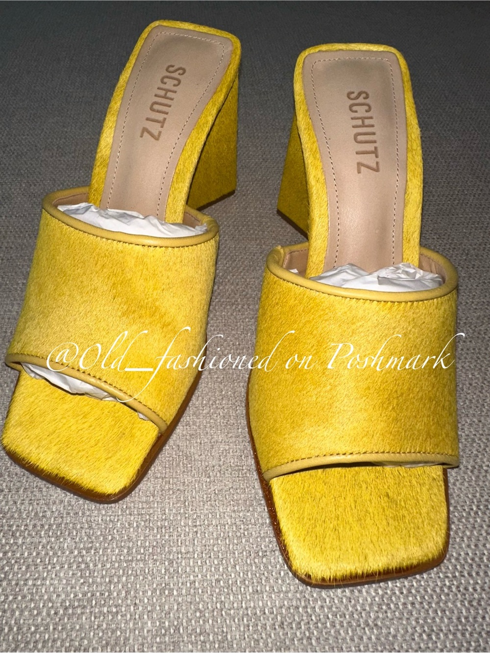 SCHUTZ Leather Lizah Sandals - Yellow - Picture 6 of 11